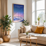 Load image into Gallery viewer, McMurdo Station Vintage Travel Plakat | Vintage Travel Poster | Denne plakat viser en stiliseret illustration af McMurdo Station i Antarktis med en gradienthimmel og snebeklædte bygninger. Perfekt til rejse- og historieentusiaster.
