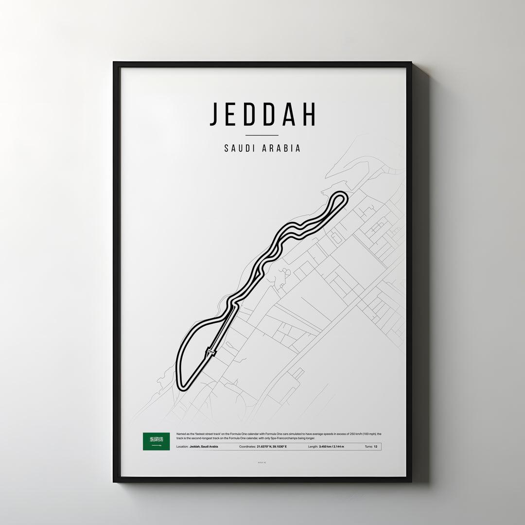 Saudi Arabia Formula 1 Poster | Drive along the Saudi Arabian Coast in Jeddah!