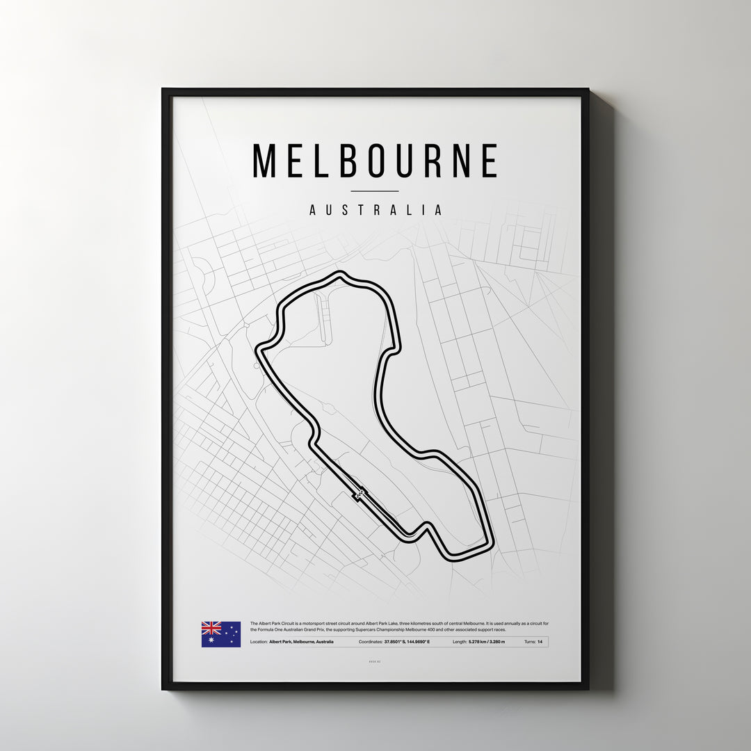 Australia Formula 1 Poster | Create Vibes from Down Under in Melbourne