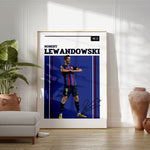 Load image into Gallery viewer, Fodbold plakat | Fodbold plakater | Robert Lewandowski Fodbold Plakat | Perfekt til Passionerede Fans | Plakaty.dk
