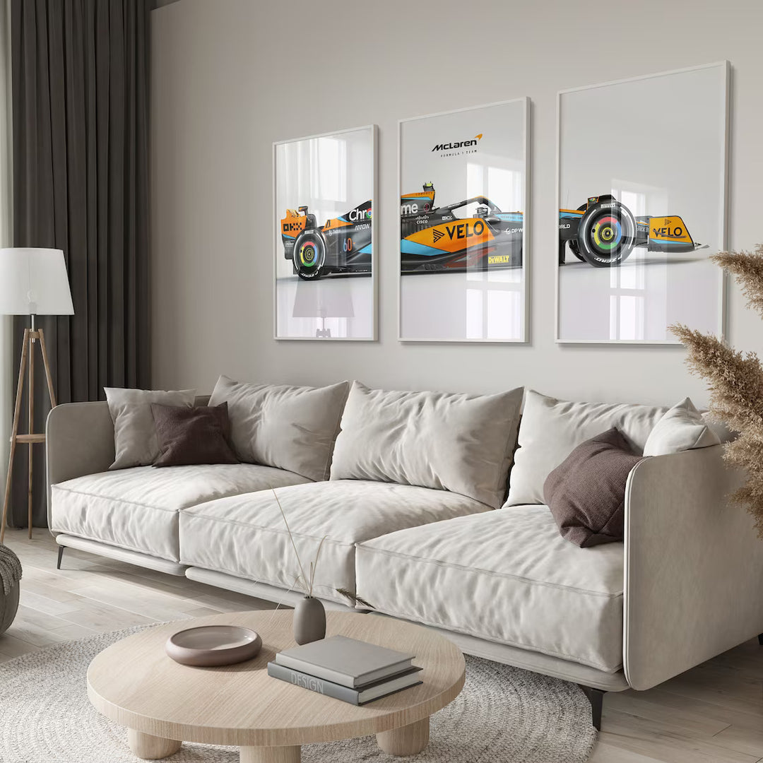 McLaren Formula 1 Posters | Set of 3 | Perfect for Motorsport Fans