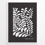 Load image into Gallery viewer, Noir Foliage Plakat | Matisse Poster | Abstrakt bladmotiv i sort-hvid
