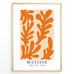 Load image into Gallery viewer, Orange Cut-Outs Plakat | Matisse Poster | Abstrakte orange former på beige baggrund
