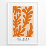 Load image into Gallery viewer, Orange Cut-Outs Plakat | Matisse Poster | Abstrakte orange former på beige baggrund
