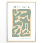 Load image into Gallery viewer, Green Cut-Outs Plakat | Matisse Poster | Abstrakte grønne former på beige baggrund

