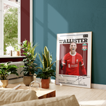 Load image into Gallery viewer, Fodbold plakat | Fodbold plakater | Alexis Mac Allister Fodbold Plakat | Perfekt til Passionerede Fans | Plakaty.dk
