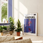 Load image into Gallery viewer, Fodbold plakat | Fodbold plakater | Lamine Yamal Fodbold Plakat | Inspirerende for Fremtidens Fans | Plakaty.dk

