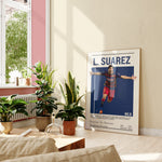 Load image into Gallery viewer, Fodbold plakat | Fodbold plakater | Luis Suárez Fodbold Plakat | Perfekt til Passionerede Fans | Plakaty.dk
