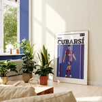 Load image into Gallery viewer, Fodbold plakat | Fodbold plakater | Pau Cubarsí Fodbold Plakat | Perfekt til Passionerede Fans | Plakaty.dk
