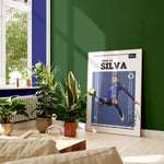 Load image into Gallery viewer, Fodbold plakat | Fodbold plakater | Thiago Silva Fodbold Plakat | Perfekt til Passionerede Fans | Plakaty.dk
