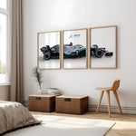 Load image into Gallery viewer, Petronas Formel 1 Plakater | Sæt af 3 | Moderne Racerbil Design | Dynamisk Motorsport Kunst | Plakaty.dk
