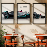 Load image into Gallery viewer, Petronas Formel 1 Plakater | Sæt af 3 | Moderne Racerbil Design | Dynamisk Motorsport Kunst | Plakaty.dk
