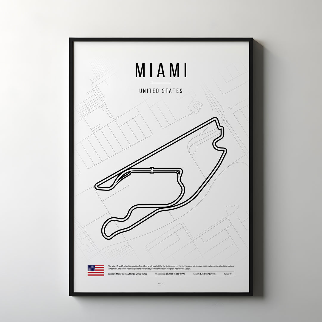 Miami Formula 1 Poster | Sprint in Style on the Streets of the Magic City