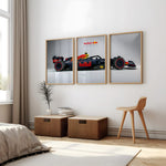 Load image into Gallery viewer, Red Bull Formel 1 Plakater | Sæt af 3 | Moderne Racerbil Design | Dynamisk Motorsport Kunst | Plakaty.dk
