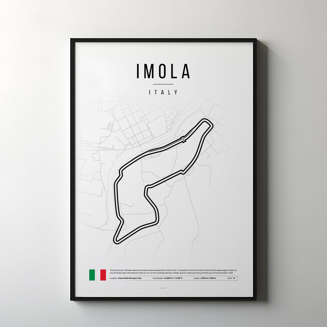Emilia Romagna Formula 1 Poster | Grab Imola's Racing Heritage