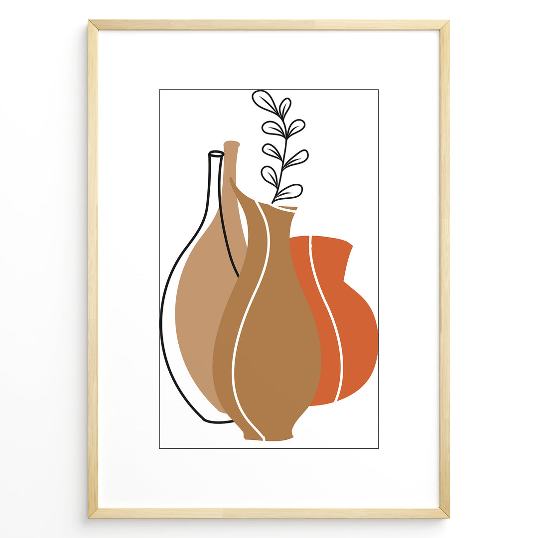 Harmonious Vase Art Plakat | Boho Art Poster | Boho Plakater