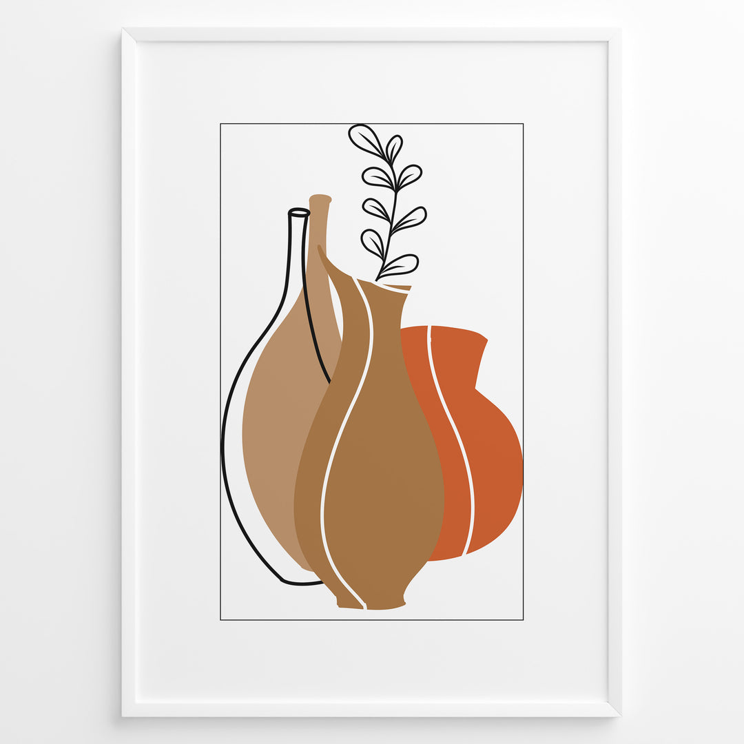 Harmonious Vase Art Plakat | Boho Art Poster | Boho Plakater