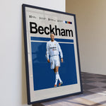 Load image into Gallery viewer, Fodbold plakat | Fodbold plakater | David Beckham Fodbold Plakat 03 | Stilfuld Hyldest til Den Ægte Fan | Plakaty.dk
