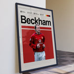 Load image into Gallery viewer, Fodbold plakat | Fodbold plakater | David Beckham Fodbold Plakat 02 | Stilfuld Hyldest til Den Ægte Fan | Plakaty.dk
