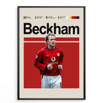 Load image into Gallery viewer, Fodbold plakat | Fodbold plakater | David Beckham Fodbold Plakat 02 | Stilfuld Hyldest til Den Ægte Fan | Plakaty.dk
