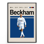 Load image into Gallery viewer, Fodbold plakat | Fodbold plakater | David Beckham Fodbold Plakat 03 | Stilfuld Hyldest til Den Ægte Fan | Plakaty.dk
