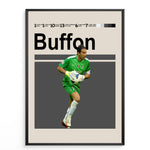 Load image into Gallery viewer, Fodbold plakat | Fodbold plakater | Gianluigi Buffon Fodbold Plakat | Italiensk Målmandslegende | Plakaty.dk
