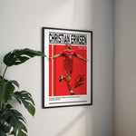 Load image into Gallery viewer, Fodbold plakat | Fodbold plakater | Christian Eriksen Fodbold Plakat | Danmark plakat | Perfekt til Den Ægte Fan | Plakaty.dk
