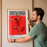 Load image into Gallery viewer, Fodbold plakat | Fodbold plakater | Christian Eriksen Fodbold Plakat | Danmark plakat | Perfekt til Den Ægte Fan | Plakaty.dk
