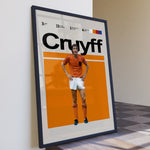 Load image into Gallery viewer, Fodbold plakat | Fodbold plakater | Johan Cruyff Fodbold Plakat | Legendarisk Tribute til Den Ægte Fan | Plakaty.dk
