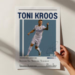 Load image into Gallery viewer, Fodbold plakat | Fodbold plakater | Toni Kroos Fodbold Plakat | Perfekt til Passionerede Fans | Plakaty.dk
