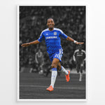 Load image into Gallery viewer, Didier Drogba Plakat – Chelsea Fodbold Plakat | Plakater
