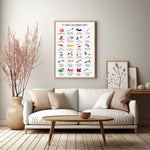 Load image into Gallery viewer, F1 Calendar Posters 2024 | Unique Race Tracking Map Design
