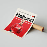 Load image into Gallery viewer, Fodbold plakat | Fodbold plakater | Rasmus Højlund Fodbold plakat | Perfekt til Den Ægte Fodbold Fan | Plakaty.dk
