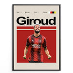 Load image into Gallery viewer, Fodbold plakat | Fodbold plakater | Olivier Giroud Fodbold Plakat | Fransk Angrebshelt, Målmandens Mareridt | Plakaty.dk
