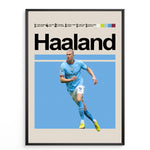 Load image into Gallery viewer, Fodbold plakat | Fodbold plakater | Erling Haaland Fodbold Plakat | Perfekt til Den Ægte Fan | Plakaty.dk
