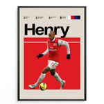 Load image into Gallery viewer, Fodbold plakat | Fodbold plakater | Thierry Henry Fodbold Plakat | Legendarisk Tribute til Den Ægte Fan | Plakaty.dk
