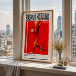 Load image into Gallery viewer, Fodbold plakat | Fodbold plakater | Rasmus Højlund Fodbold Plakat | Danmark | Perfekt til Den Ægte Fan | Plakaty.dk
