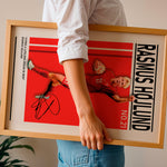Load image into Gallery viewer, Fodbold plakat | Fodbold plakater | Rasmus Højlund Fodbold Plakat | Danmark | Perfekt til Den Ægte Fan | Plakaty.dk
