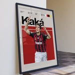 Load image into Gallery viewer, Fodbold plakat | Fodbold plakater | Kaka Fodbold Plakat 01 | Magisk Tribute til Den Ægte Fan | Plakaty.dk

