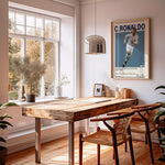 Load image into Gallery viewer, Fodbold plakat | Fodbold plakater | Cristiano Ronaldo Real Madrid Fodbold Plakat | Perfekt til Den Ægte Fan | Plakaty.dk
