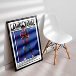 Load image into Gallery viewer, Fodbold plakat | Fodbold plakater | Lamine Yamal Fodbold Plakat | Inspirerende for Fremtidens Fans | Plakaty.dk
