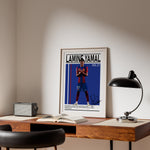 Load image into Gallery viewer, Fodbold plakat | Fodbold plakater | Lamine Yamal Fodbold Plakat | Inspirerende for Fremtidens Fans | Plakaty.dk
