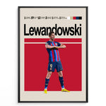 Load image into Gallery viewer, Fodbold plakat | Fodbold plakater | Robert Lewandowski Fodbold Plakat | Målmaskinens Hyldest til Den Ægte Fan | Plakaty.dk
