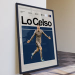 Load image into Gallery viewer, Fodbold plakat | Fodbold plakater | Giovani Lo Celso Fodbold Plakat | Argentinsk Midtbanemagi | Plakaty.dk
