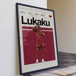 Load image into Gallery viewer, Fodbold plakat | Fodbold plakater | Romelu Lukaku Fodbold Plakat | Styrke, Færdigheder, Målsnedker | Plakaty.dk
