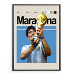 Load image into Gallery viewer, Fodbold plakat | Fodbold plakater | Diego Maradona Fodbold Plakat | Legendarisk Tribute til Den Ægte Fan | Plakaty.dk
