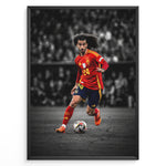 Load image into Gallery viewer, Marc Cucurella plakat i Spaniens landsholdstrøje med moderne sort-hvid baggrund
