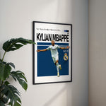 Load image into Gallery viewer, Fodbold plakat | Fodbold plakater | Kylian Mbappé Fodbold Plakat | Perfekt til Den Ægte Fan | Plakaty.dk
