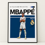 Load image into Gallery viewer, Fodbold plakat | Fodbold plakater | Kylian Mbappé Fodbold Plakat | Perfekt til Den Ægte Fan | Plakaty.dk
