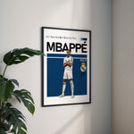 Load image into Gallery viewer, Fodbold plakat | Fodbold plakater | Kylian Mbappé Fodbold Plakat | Perfekt til Den Ægte Fan | Plakaty.dk
